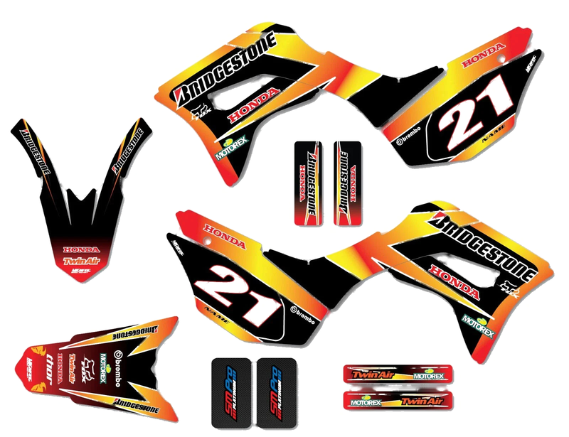 Honda CRF 125F (2019-2025) Custom Graphics Sunrise Style Sticker Kit