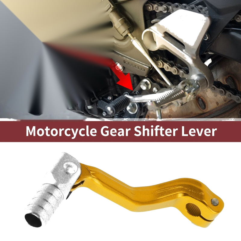 Kayo T2 Gold Tone Silver Tone Folding Gear Shifter Lever
