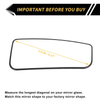 Ford F-250 F-350 Heated Right Mirror Glass Replacement (2011-2016)
