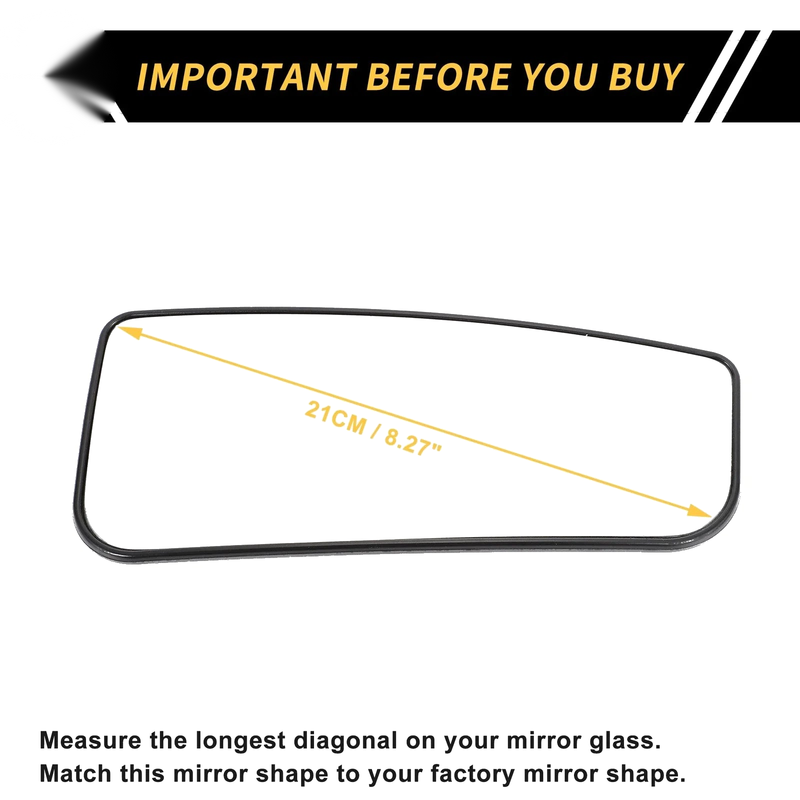Ford F-250 F-350 Heated Right Mirror Glass Replacement (2011-2016)