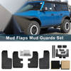 Ford Bronco 2021-2025 2 x 4-Door Splash Guards No-Drill Mud Flaps Kit
