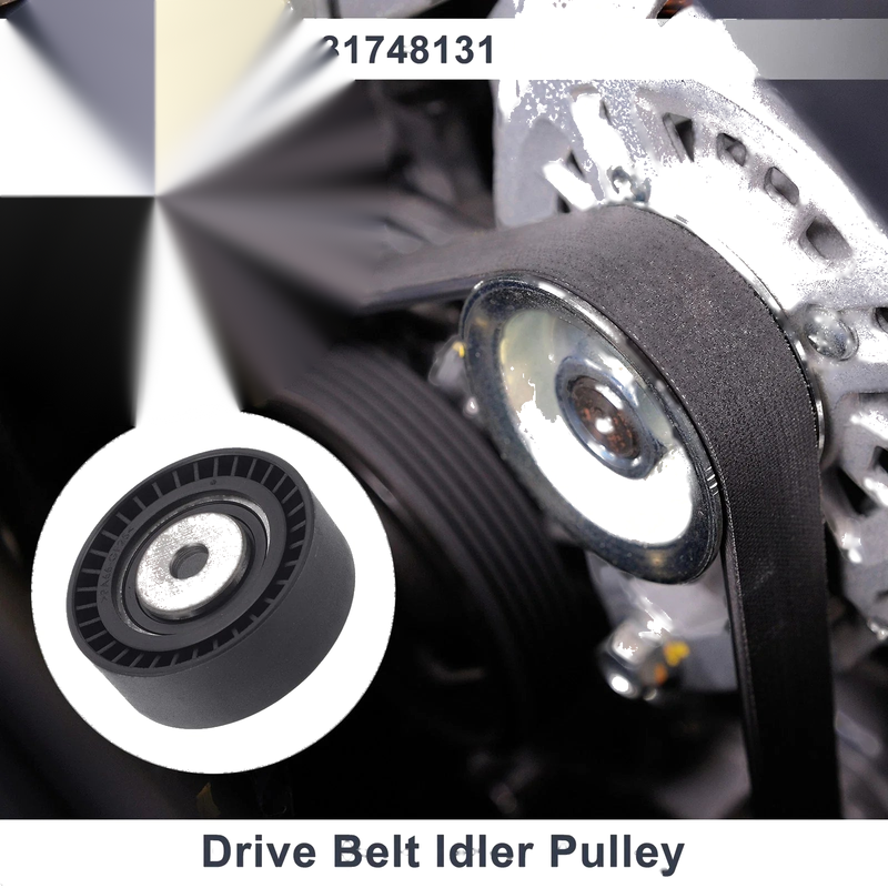 BMW Series 3 (1994-2006) Black 1 x Drive Belt Idler Pulley