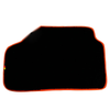 BMW 7 Series i7 G70 (2022-2026) Orange Trim AutoWin Black Floor Mats