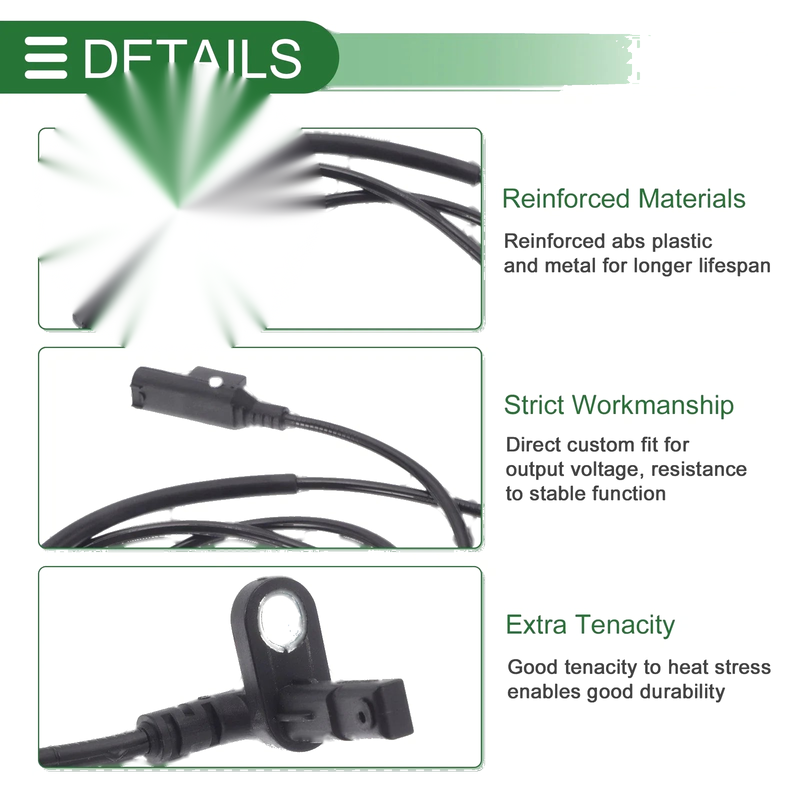 Jeep Compass (2015-2020) - 1 x Sensor ABS Wheel Speed Sensor