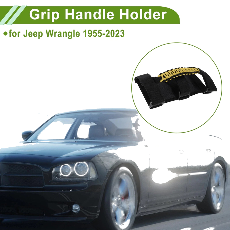 Jeep Wrangler 1955-2023 - Yellow 2 x Handles Roll Bar Grab Handles