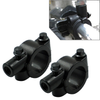 25MM M8 Black Motorcycle Handlebar Mirror Mount Holder Clamp