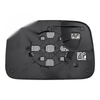 Dodge Ram 1500 2500 3500 Driver's Side Mirror and Backing Plate