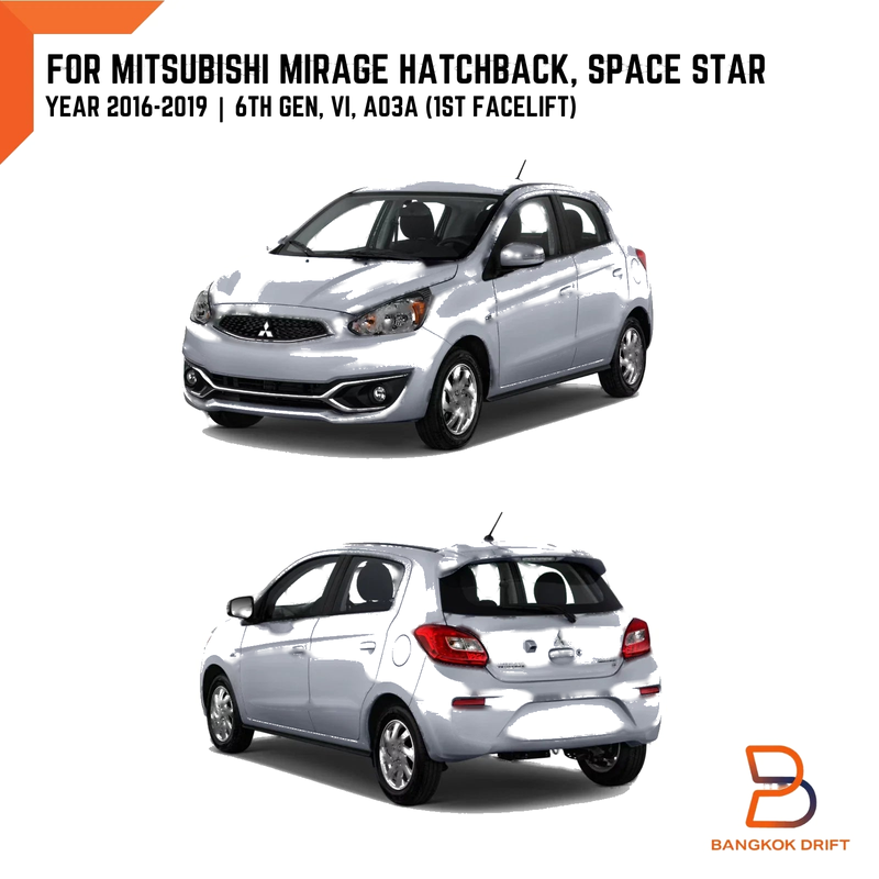 Mitsubishi Mirage Hatchback LED Tail Lamp (2016-2019)