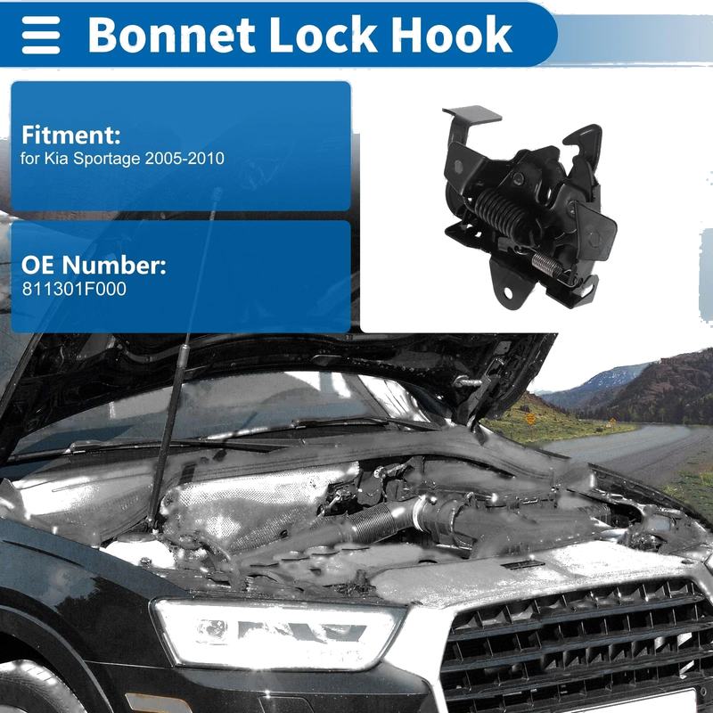 Kia Sportage (2005-2010) 1 Pc Hood Latch Assembly