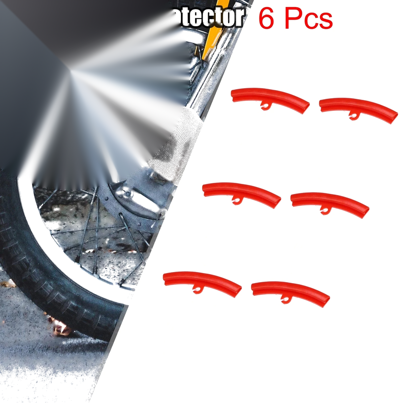 Motorcycle Car 6 x Wheel Protector Tire Rim Edge Savers Tyre 15cm