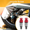 Motorcycle 2 x Fork Air Bleeder Valve M5x0.8 Metal Red