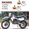 Honda XR Series 2 x Oil Filter & Spring O-Ring