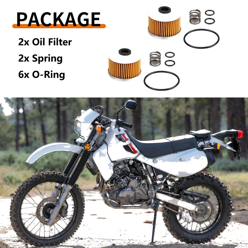 Honda XR Series 2 x Oil Filter & Spring O-Ring