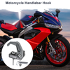 Square W/ Slot Motorcycle Hanging Hook / 42mm Length / Titanium Tone Black