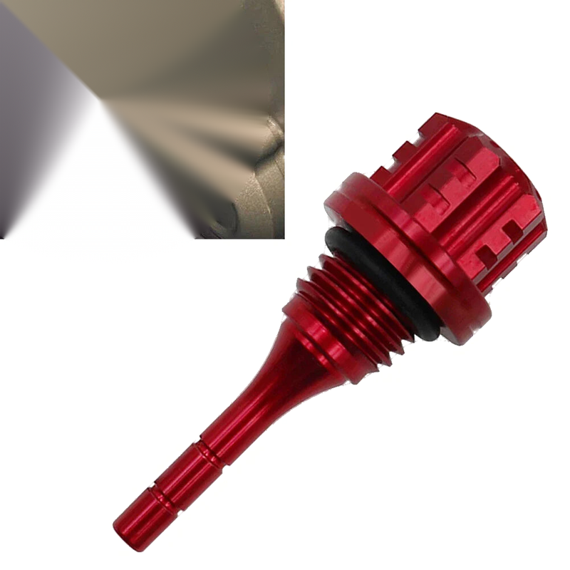 GY6 BWS 125CC Red Oil Level Gauge Dipstick Plug