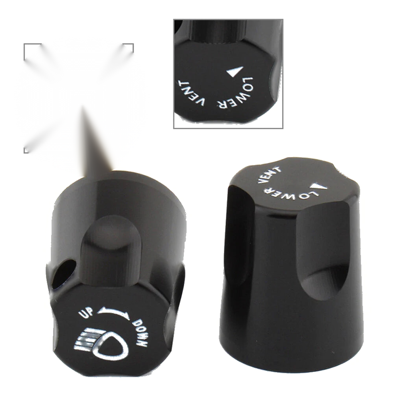 Honda GL1500 Goldwing Aluminum Headlight Adjustment Knobs (1988-2000)