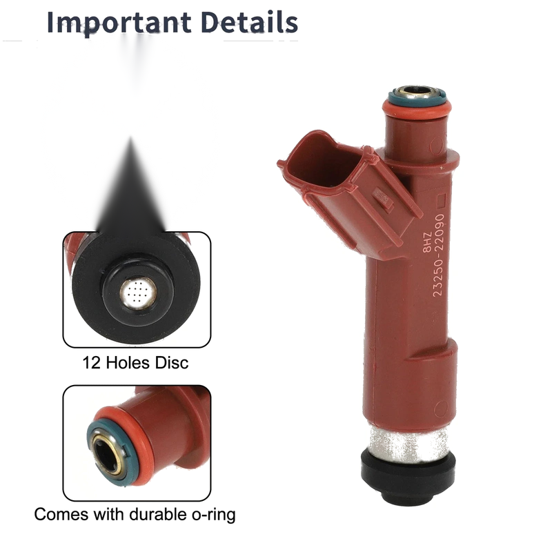 Toyota Corolla CE, LE, S 1.8 (2004-2008) 1 Pc Red Fuel Injector