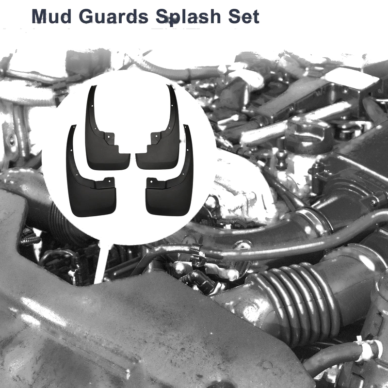 Isuzu D-MAX Mud Flaps Splash Guards 1 Set (2021-2024)