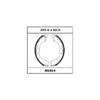 Landcruiser BJ42 FJ40 FJ45 HJ45 HJ47 40S Rear Brake Shoes Linings Set