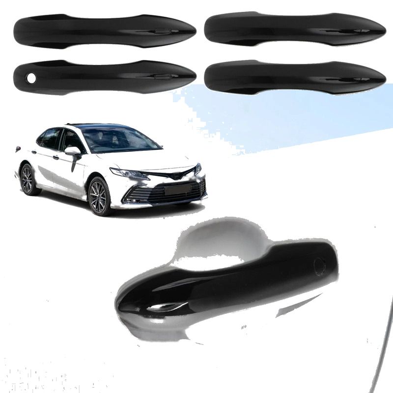 Toyota Camry Corolla Door Handle Cover Protector Glossy Black (2019-2025)