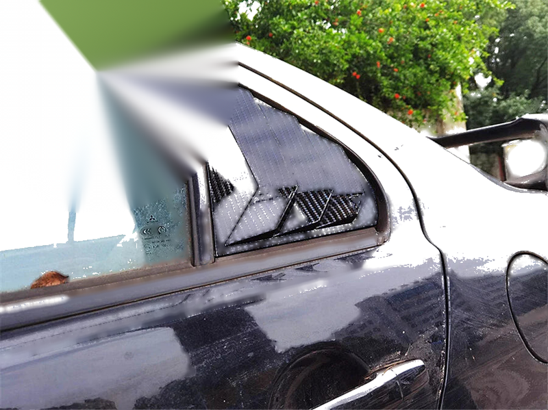 Mitsubishi Lancer EVO Carbon Fiber Side Window Covers (2003-2006)