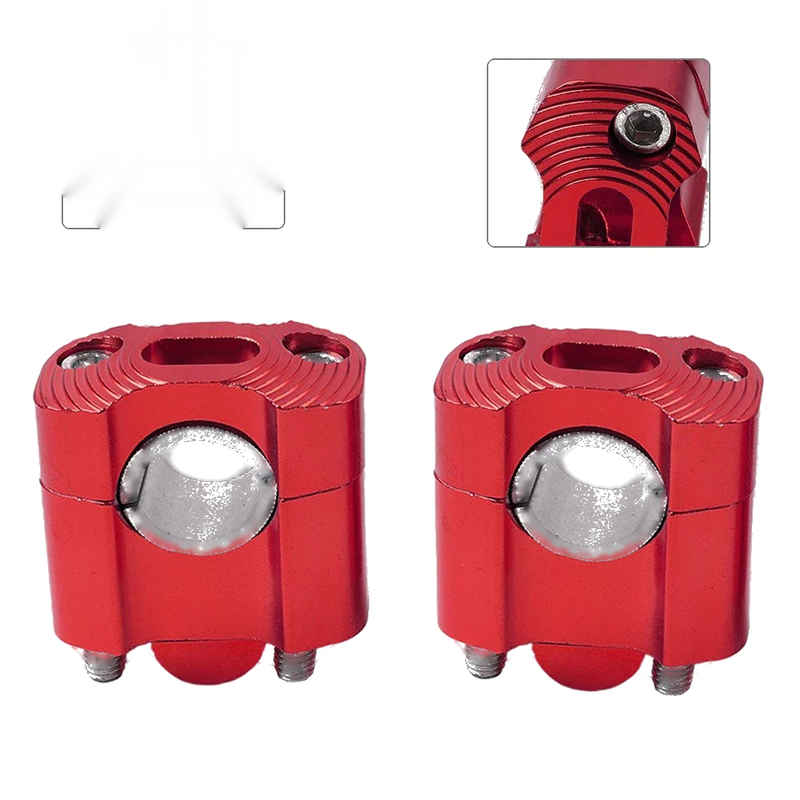 Dirt Pit Bike ATV Fat Bar Mount Clamps Risers Adaptor 7/8 to 1-1/8