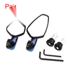 Universal Motorcycle 2 x 7/8" Bar End Side Rearview Mirrors