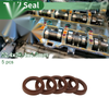 Oil Seal 22.4x30.4x4.5mm Brown 5 Pcs