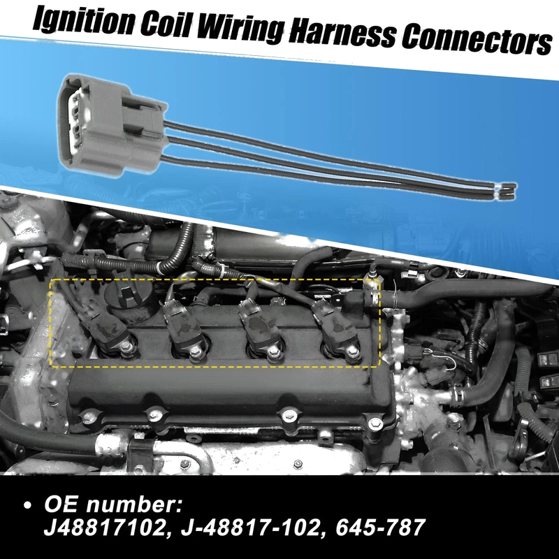 Nissan 4 x Ignition Coil Connectors Pigtails (J48817102)