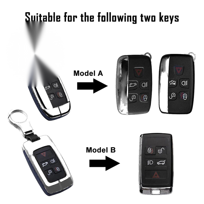 Discovery Range Rover Jaguar Land Rover Key Fob Case Cover Shell Leather