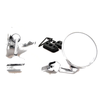 LH CLight -On Fender Universal Fit Chrome Convex Door Mirrors
