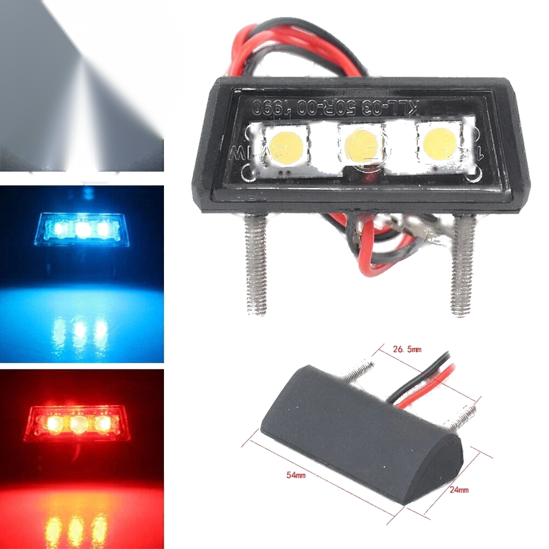 Motorcycle Universal LED License Plate Tag Light