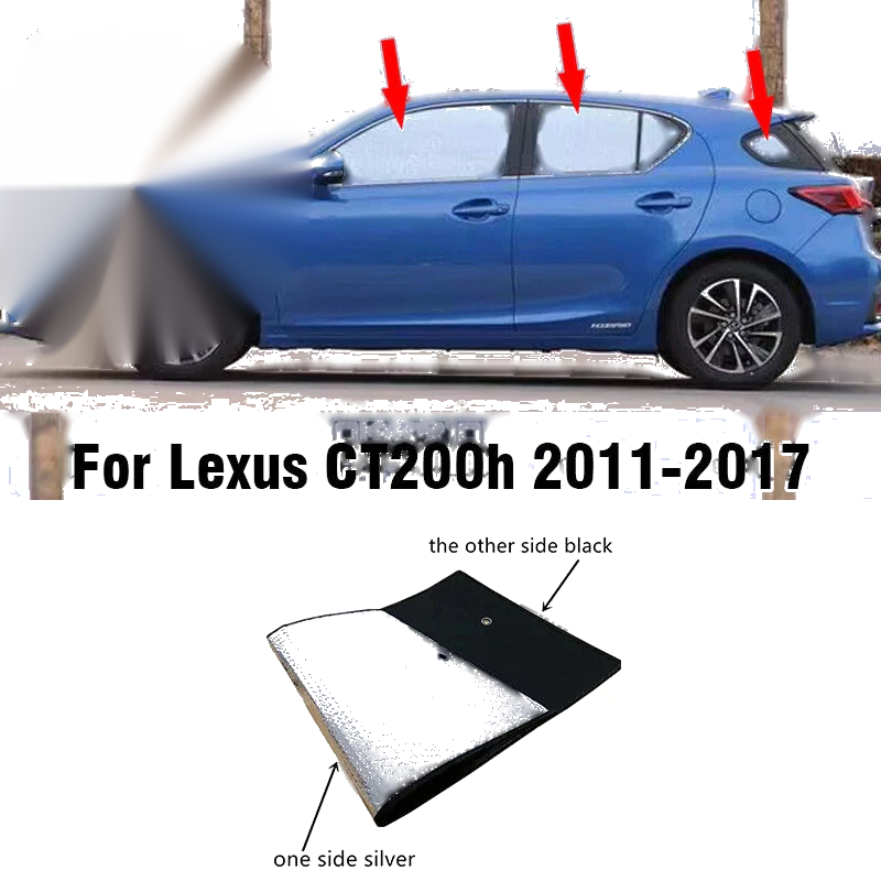 Lexus CT200h 6 x Side Window Privacy Sunshade (2011–2017)