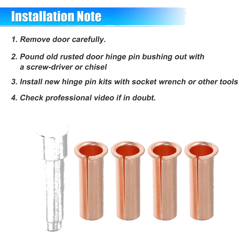 Jeep Wrangler JKU Door Hinge Pin & Bushing Repair Kit (2007-2019)
