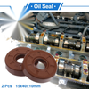 Make Model Oil Seal 15x40x10mm Brown 2 Pcs