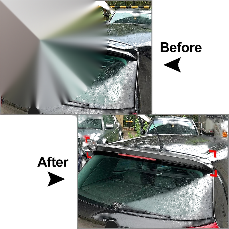 Volkswagen Golf MK5 R32 Black Rear Window Roof Spoiler Wing Lip (2003-2009)