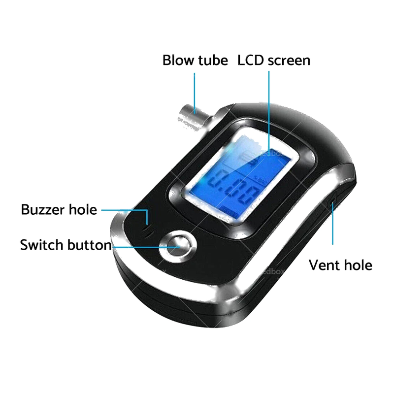 Personal Use Portable Digital Breath Tester Alcohol Breathalyser