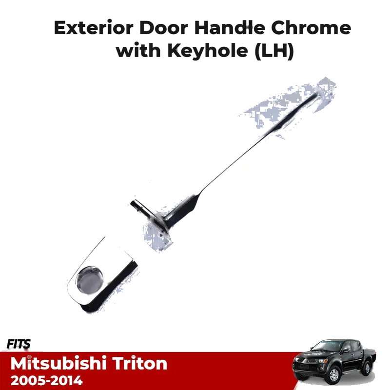 Outer Door Handle Chrome Front RH Fits Mitsubishi L200 Triton Ute 2005-14 D06