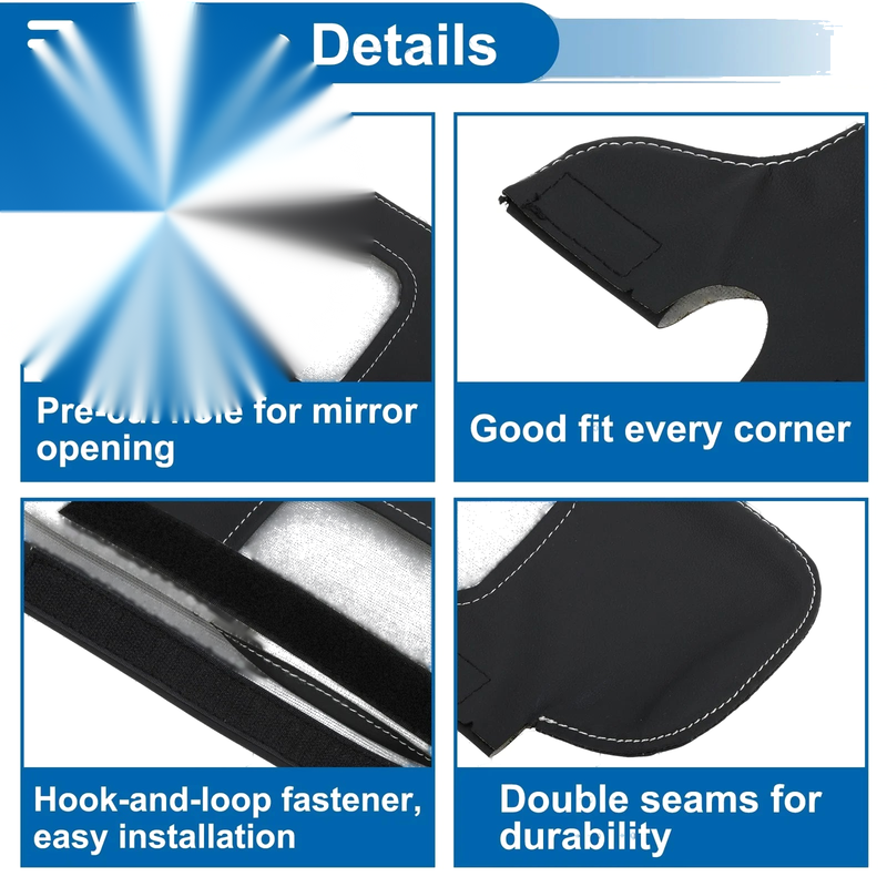 Ford Mustang (1994-2004) Black Gray Line Sun Visor Covers
