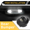 Ford F-150 F-250 F-350 License Plate Lights White (1990-2001)