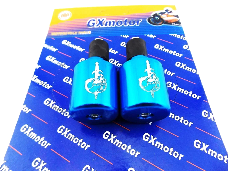 GXMOTOR 22mm 7 / 8" CNC Billet Alloy Bar End Handlebar Ends Weight Slider Set