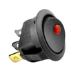 Car Boat SPST Switch / 12V 10A / Rocker Red LED Light Fittings