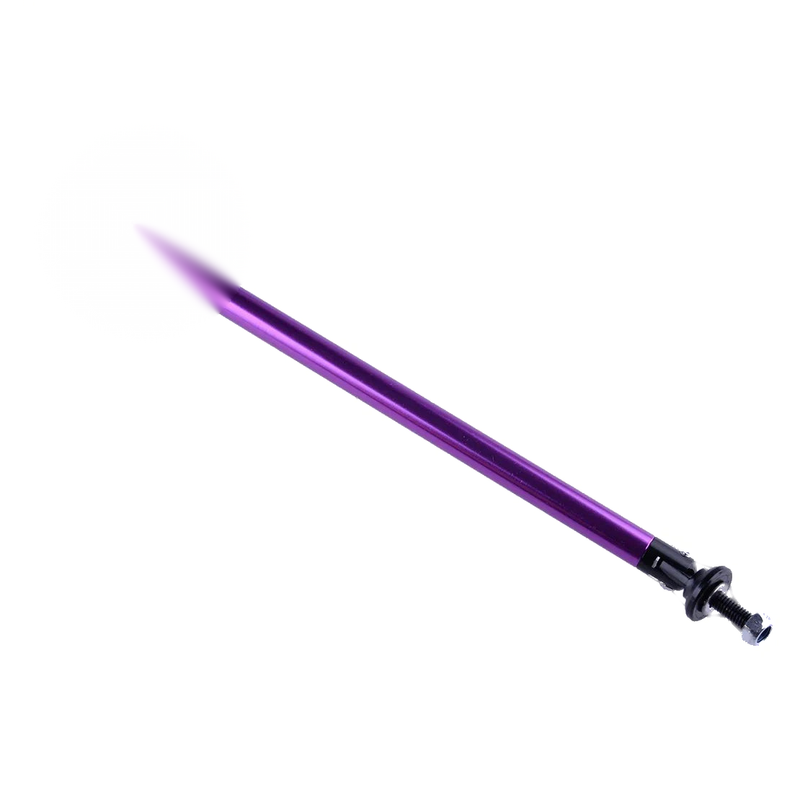 2 x Purple 20cm Adjustable Front Bumper Lip Splitter Strut Rod