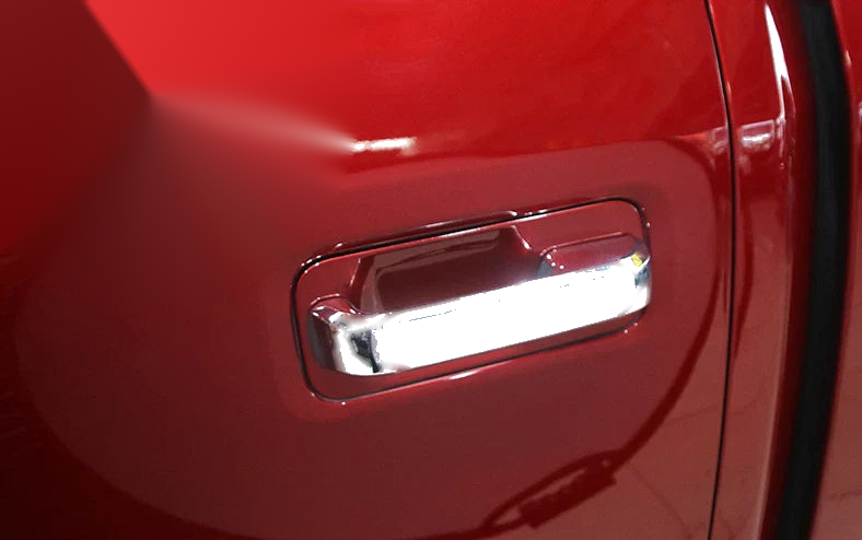 Ford F150 (2015-2019) 4 x pcs Chrome Door Handle Lid Smart Keyhole Cover Trim