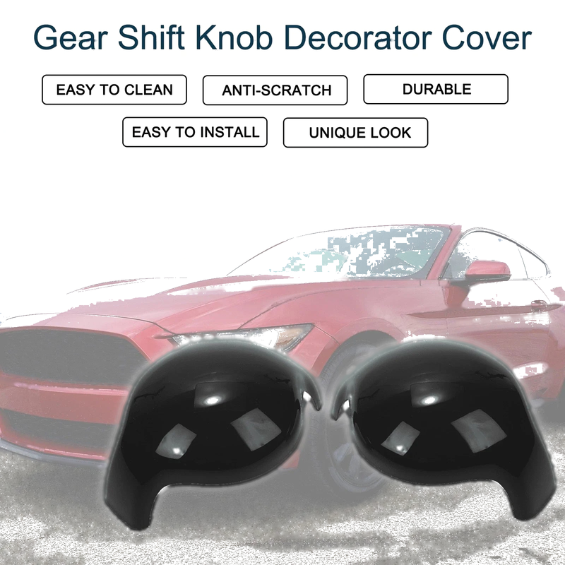 Ford Mustang (2015-2023) 1 Set Black Gear Shift Knob Cover