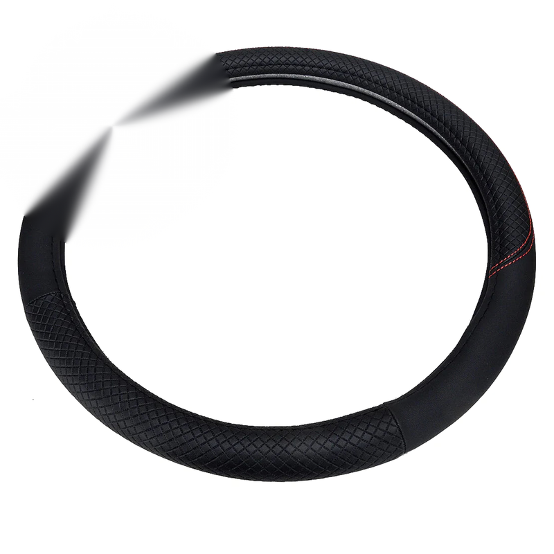 Car - Breathable Anti-Slip 38cm PU Leather Steering Wheel Cover (All Years)