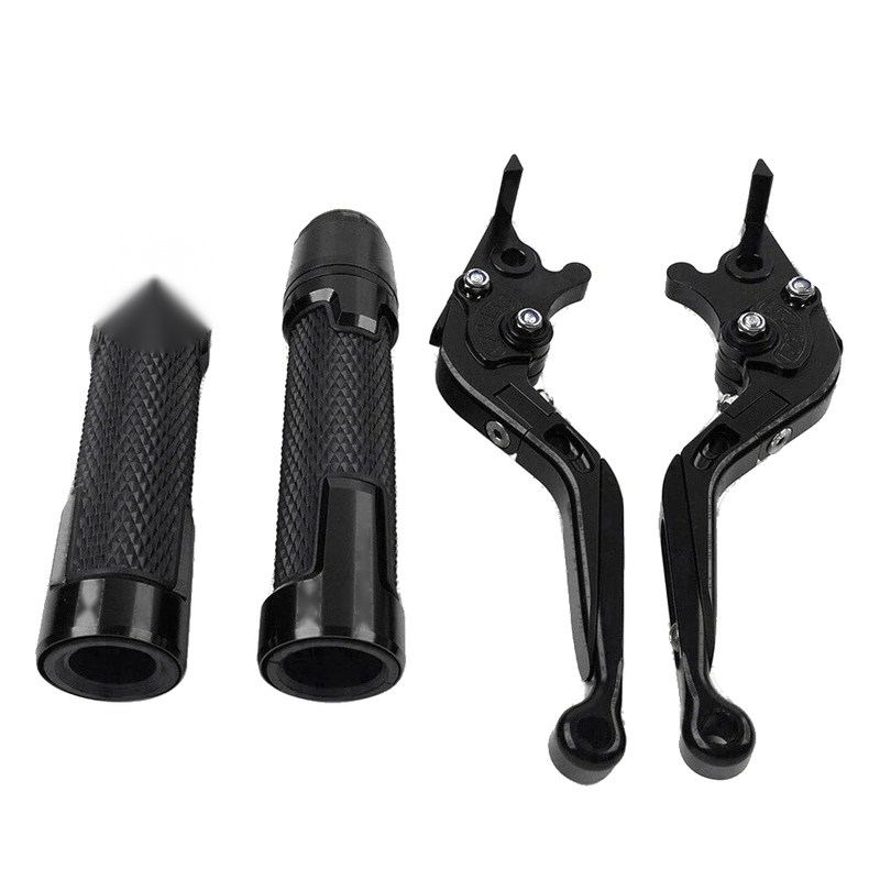 Yamaha YZF R1 Black Extendable Brake Clutch Lever Grip Set (2009-2014)