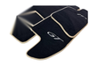 Bentley Continental GT 2012-2017 Black Carpets Beige Trim Floor Mats