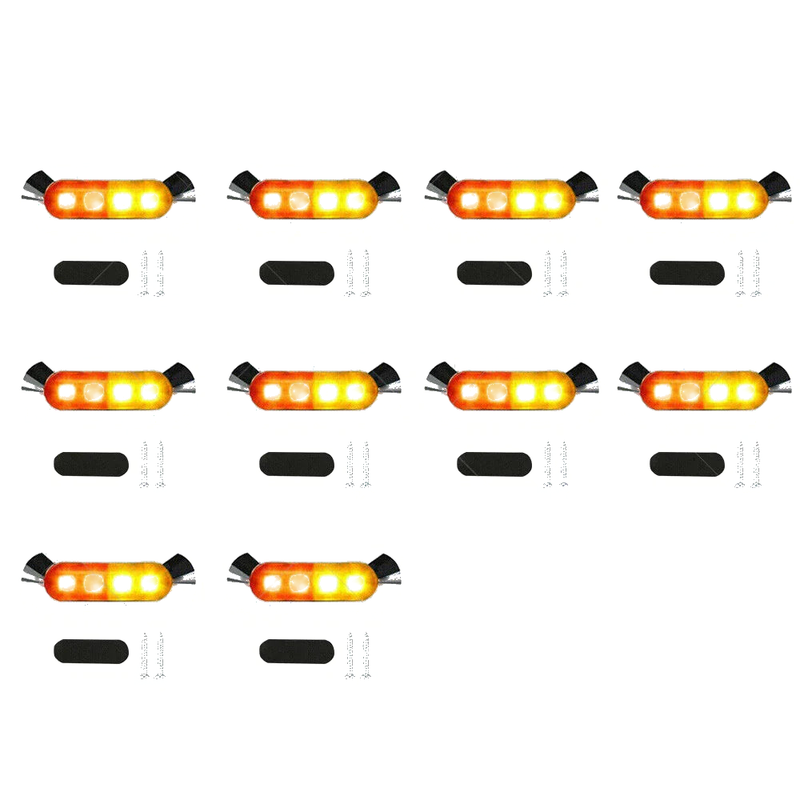 Truck Trailer Caravan 10x Amber/Red Clearance Lights