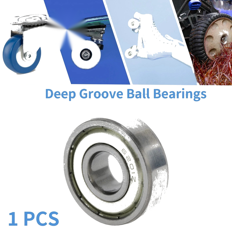 Scooter Skateboard Wheel 6201ZZ Deep Groove Ball Bearings 12x32x10mm